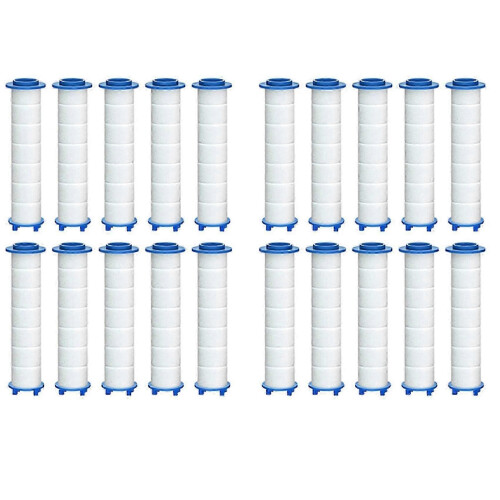 20Pcs Replacement Shower Filter for Hard Water - High Output Shower Water Filter to Remove Chlorine