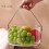 Light Luxury Handheld Basket Convenient Handle Wide Opening Durable Space-saving Transparent Wine Pot Snacks Dry Fruit Plate 2