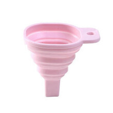 Novelty silicone folding funnel telescopic long Collapsible Style funnels for household liquid disp