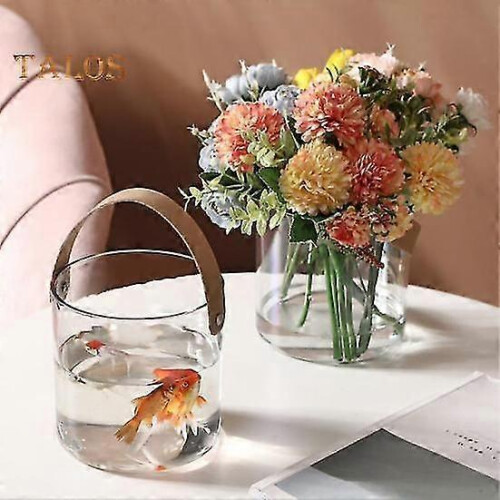Light Luxury Handheld Basket Convenient Handle Wide Opening Durable Space-saving Transparent Wine Pot Snacks Dry Fruit Plate 2