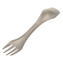 Lixada Titanium Picnic Cutlery 3-Piece Camping Spoon Fork Knife Set Durable