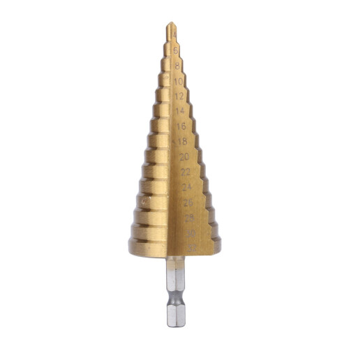 High Quality Titanium HSS Large Step Cone Drill Bit 4-32mm Hole Cutter 1