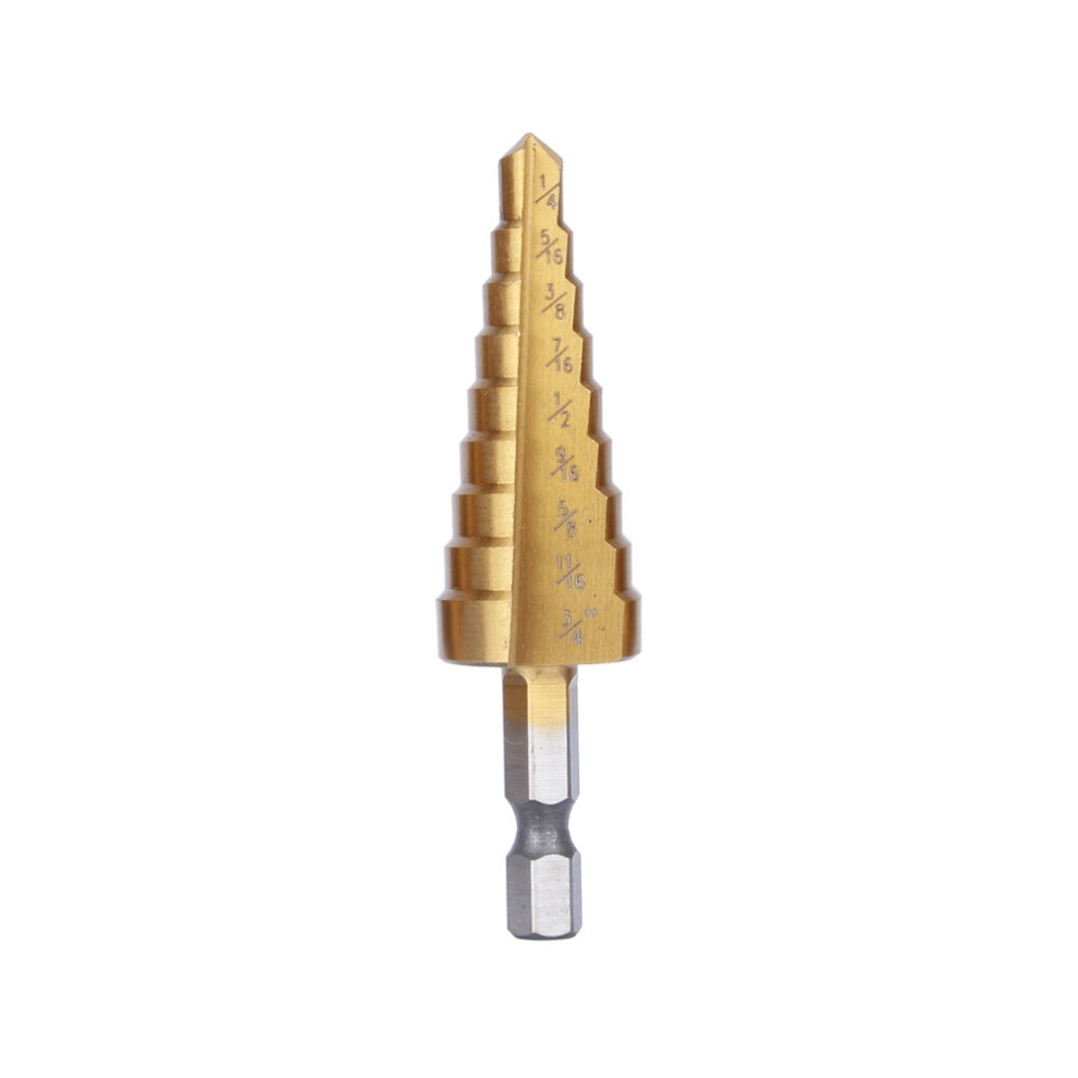 HSS Step Ti Coated Drill Bits 3 Pack