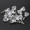 12 Pack Clear Acrylic Crystal Glass Cabinet Knobs 2.5cm Diameter 3