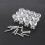 12 Pack Clear Acrylic Crystal Glass Cabinet Knobs 2.5cm Diameter 6