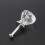 12 Pack Clear Acrylic Crystal Glass Cabinet Knobs 2.5cm Diameter 9