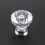 12 Pack Clear Acrylic Crystal Glass Cabinet Knobs 2.5cm Diameter 12