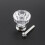 12 Pack Clear Acrylic Crystal Glass Cabinet Knobs 2.5cm Diameter 13