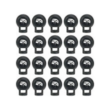 20 Teile: Schnurstopper, Schnurstopper, Kunststoffschlösser, Kunststoff-Schnurstopper, Federschnurstopper, Kabelfederstopper, Knopfknöpfe fü