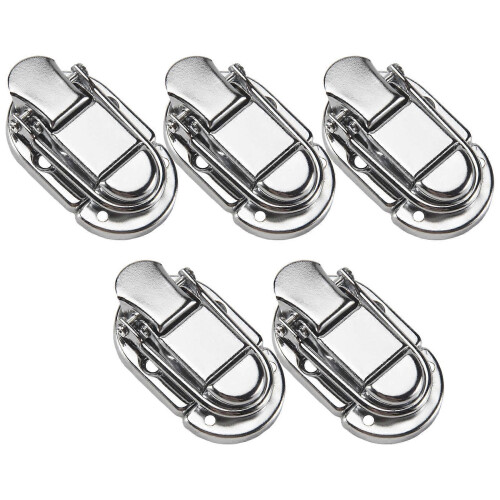 5Pcs Knot Nickel Drawbolt Closure Μάνδαλο Για Αποσκευές Κιθάρα Μουσική Θήκη Τρόλεϊ 1