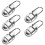 5Pcs Knot Nickel Drawbolt Closure Μάνδαλο Για Αποσκευές Κιθάρα Μουσική Θήκη Τρόλεϊ 3
