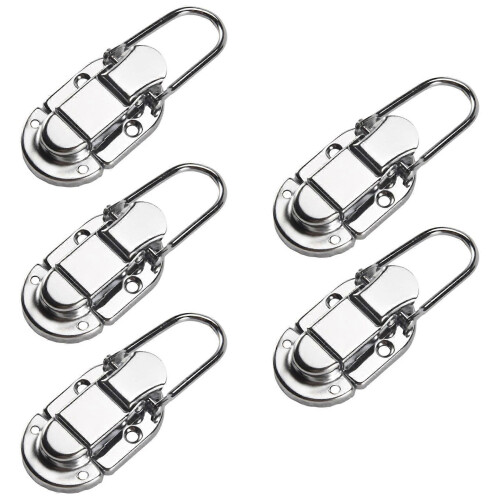5Pcs Knot Nickel Drawbolt Closure Μάνδαλο Για Αποσκευές Κιθάρα Μουσική Θήκη Τρόλεϊ 2