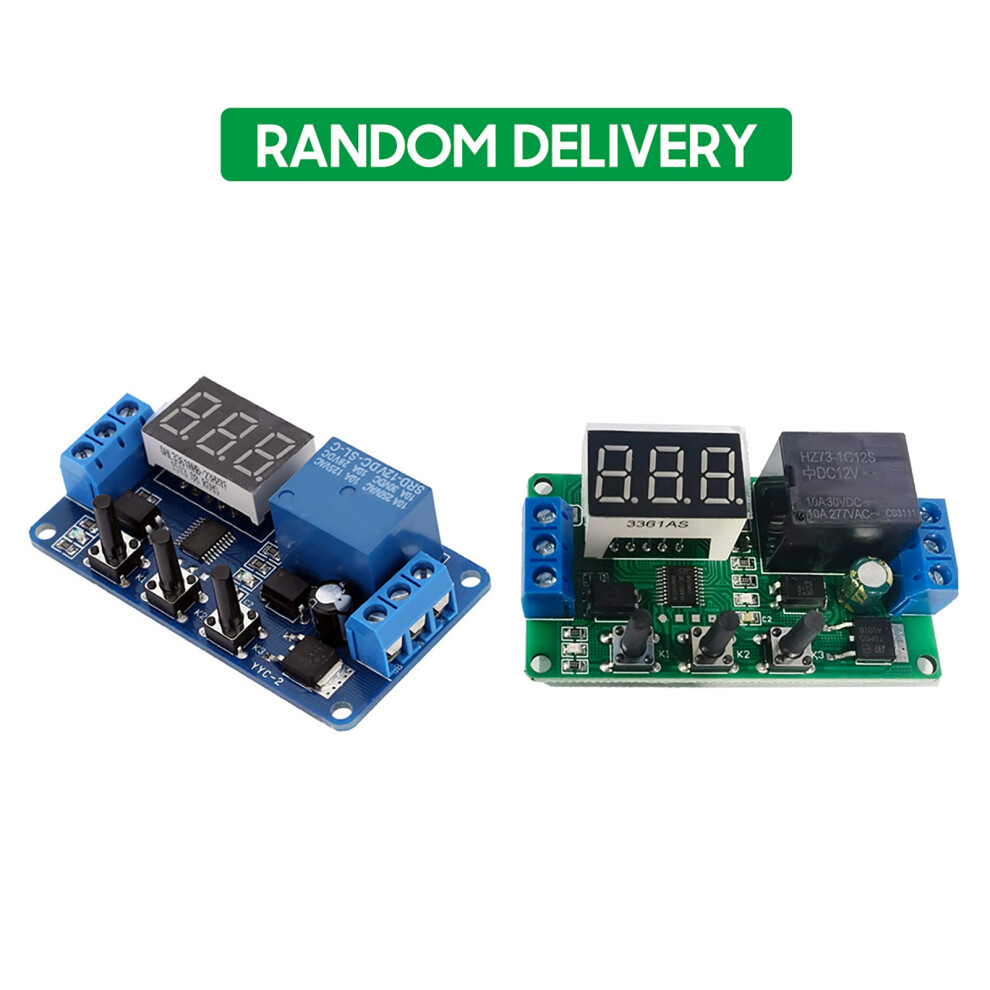 12V Led Delay Timer Control Switch Relay Module 0.1-999S With Case 6951393091875