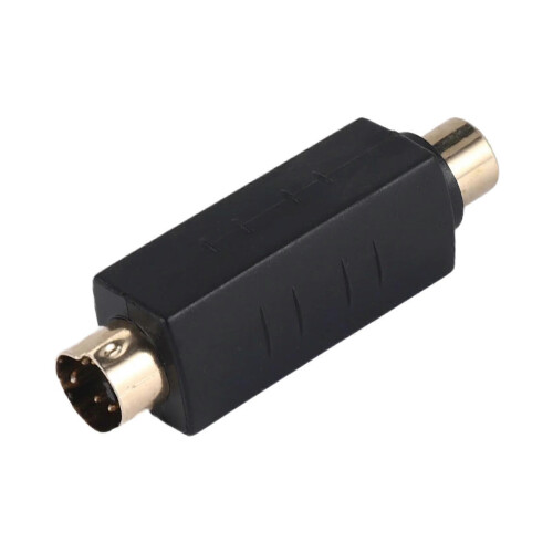 S-Video-Männchen-zu-RCA-Weibchen-Composite-Videoadapter Steckadapter, Mini-DIN 4-PIN-Kupplungs-Verlängerungsadapter 2