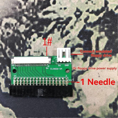 USB til 34-bens 26-bens diskettekonverterkabel 1,0MM FFC/FPC 34P til 26P USB til FLOPPY Disk Stik 896C 2