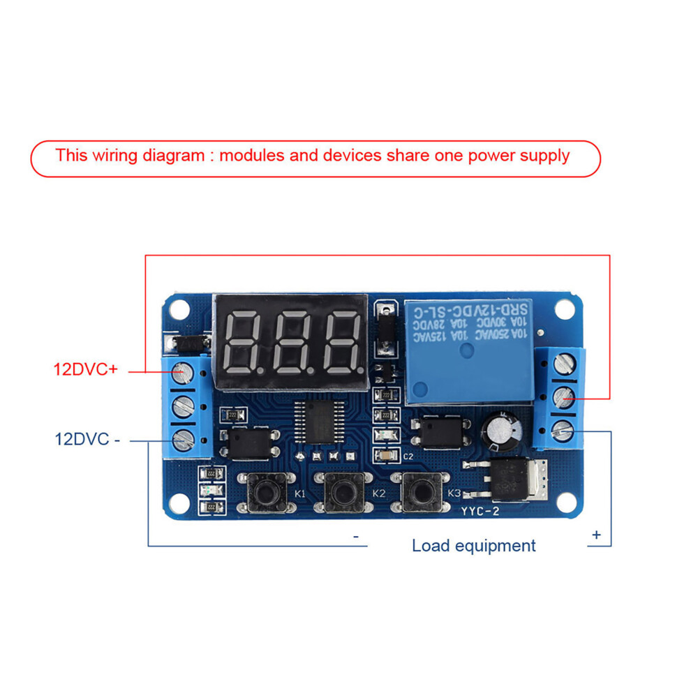 12V LED Automation Timer Relay