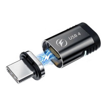 140W USB4.0 Magnetadapter USB C zu Typ C 40Gbps Schnellladekonverter-Kabelanschluss 8K@60Hz USB Typ C Adapter, A