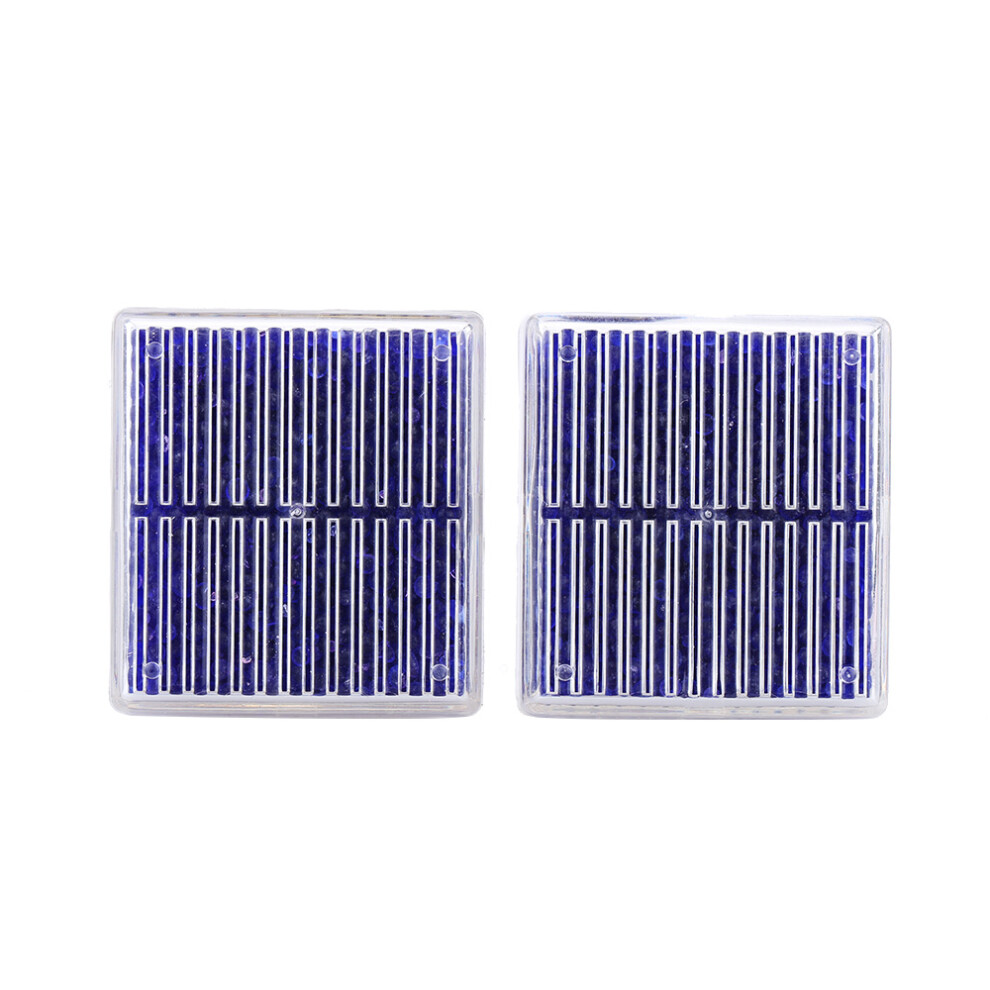 2Pcs Silica Gel Desiccant Moisture Absorbers 12.5X6cm Reusable Blue 7901393173971