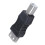 USB-Druckeradapter Typ A, weiblich – Typ B, männlich, schwarzsilberner Ton 2
