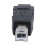 USB-Druckeradapter Typ A, weiblich – Typ B, männlich, schwarzsilberner Ton 4
