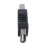 USB-Druckeradapter Typ A, weiblich – Typ B, männlich, schwarzsilberner Ton 5