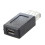 Schwarzer USB 2.0 Typ A Weib-zu-Micro-USB-B-Adapter Steckeradapter 2