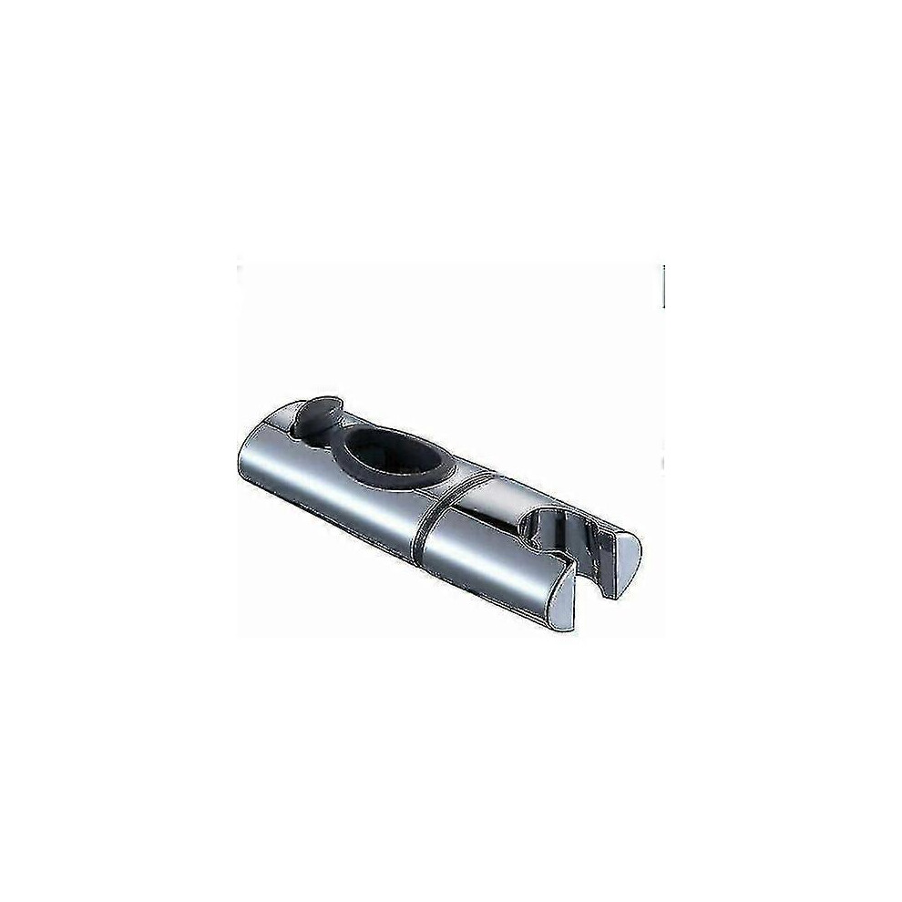 Chrome Abs Shower Head Holder Shower Rod Clamp 360 Rotating Hand Shower Holder Compatible With Oval Bathrooms 6935161808605