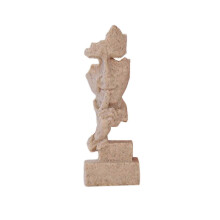Abstrakte menschliche Gesichtsskulptur Schweige-Figuren-Statuen-Sandstein