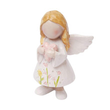Gesichtsloses Mädchen-Engel-Statuen-Dekoration Höhe 9,5 cm Dekorative Regalsammlung für das Küchen-Esstisch-Mittelstück