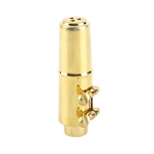 Alto Saxophone Mouthpiece Metal with Pads Durable Standard Size Silver Finish