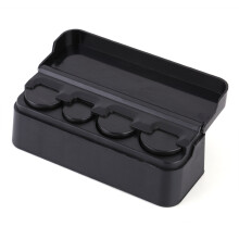 Car Coin Holder Case Plastic Storage Bag Compact Auto Coins Organizer 120ml