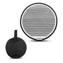 Tragbare, 80 cm runder gestreifte Autodellen-Lichtreflektor, faltbare Platine, flexible Auto-Dellenentferner-Prüfwerkzeuge