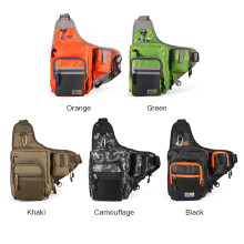 Waterproof Canvas Fishing Tackle Bag 32x39x12cm Multi-Purpose Storage