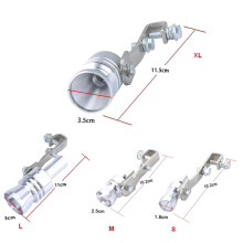 Turbo Sound Whistle Exhaust BOV 118g Aluminum XL Silver Tailpipe Add-On