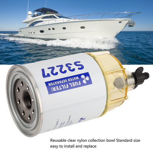 Marine Oil Water Separator Replacement Fuel Filter, 9.7cm Diameter 2
