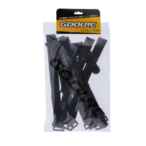 10 Pcs RC Battery Antiskid Cable Tie Downs 21x2cm Black 1