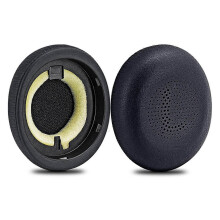 Ersatz-Ohrpolster für Elite 45H Evolve2 65 MS/UC Wireless Kopfhörer – Proteinleder/Ohrpolster/Ohrmuscheln (Schwarz)