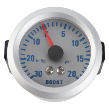 Universal 0-20 PSI Blue LED Turbo Boost Gauge, 5.7cm Diameter