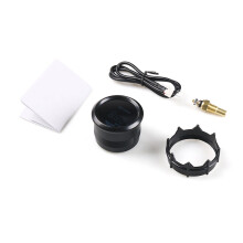 Digital Water Temp Meter Gauge 52mm LCD Sensor for Auto Car 40~120C Black