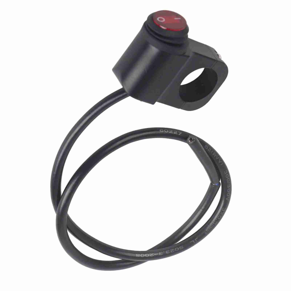 12V Waterproof Motorcycle Headlight Switch 16A Aluminum Alloy Black 6931393100319