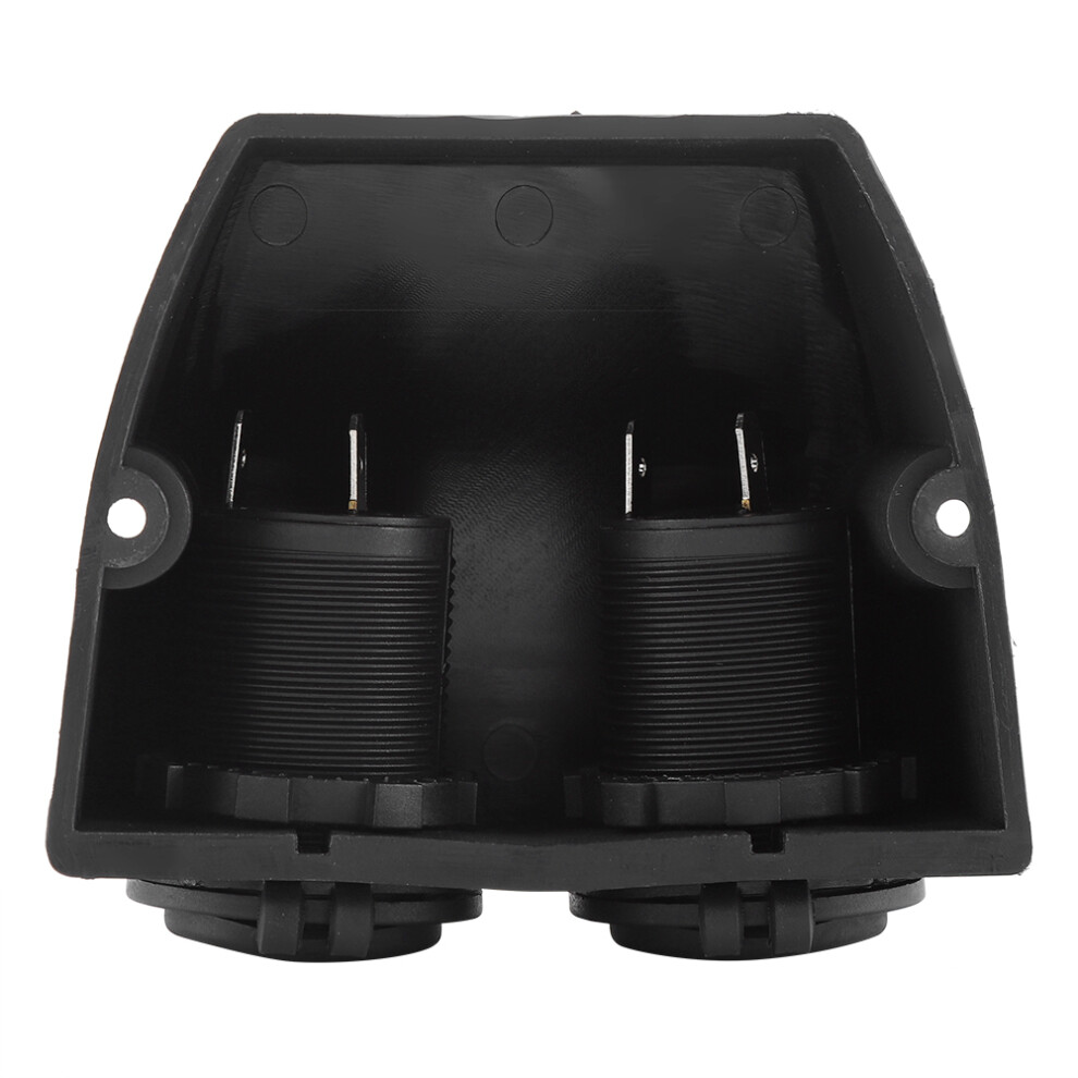 Durable Surface Mount Cigarette Lighter Socket 12V-24V Dual Port For Car Boat 8481393100447