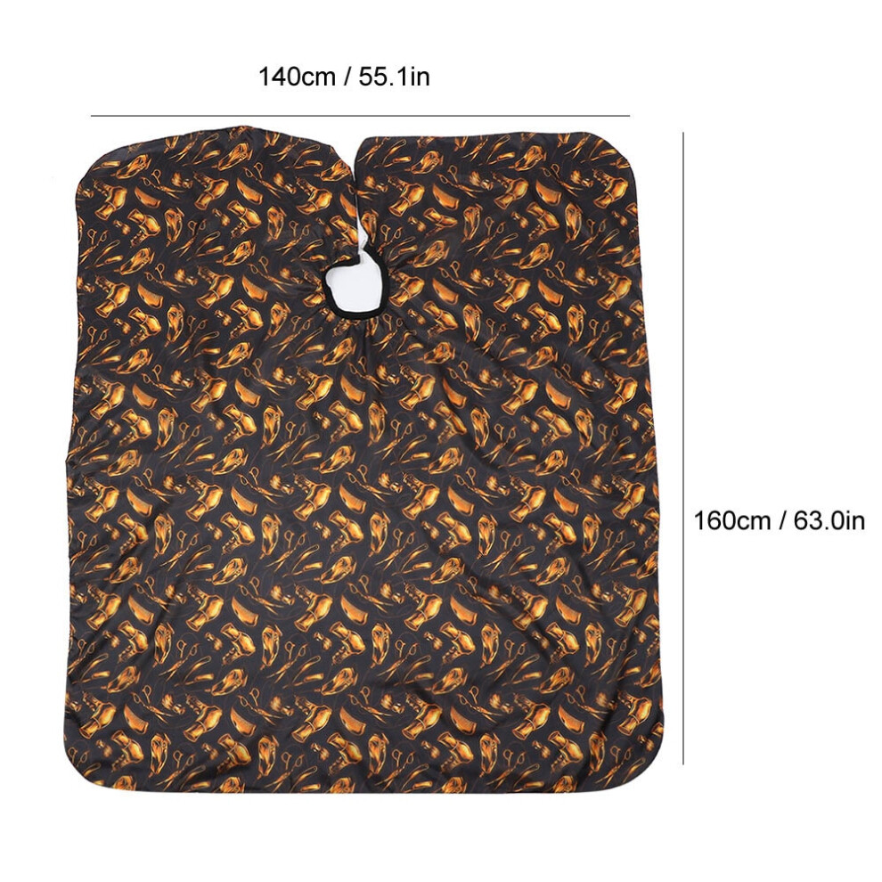 Waterproof Hairdressing Cape Cloth Barber Apron with Pattern Salon Accessory