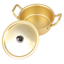 Korean Ramen Noodle Pot 16cm Aluminum Stockpot for Instant Noodles