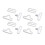 Adjustable Copper Bow Tie- Hook Fastener Set - Rust-Free for DIY Neckties UK 2