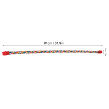 Colorful Cotton Rope Bird Climbing & Chewing Toy Stand Frame Large for Parrots