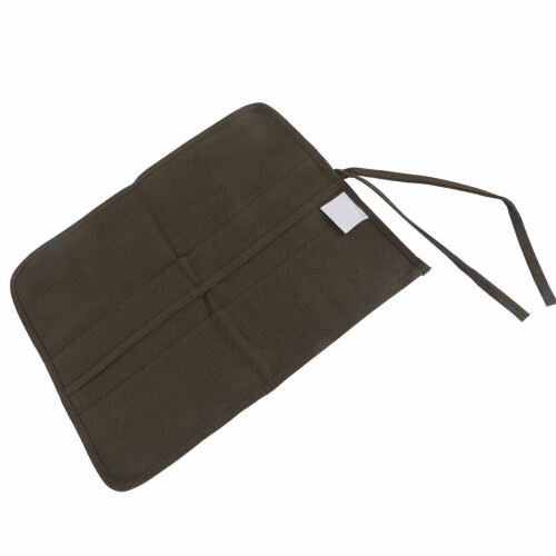 22-Slot Roll Up Brush Bag Canvas