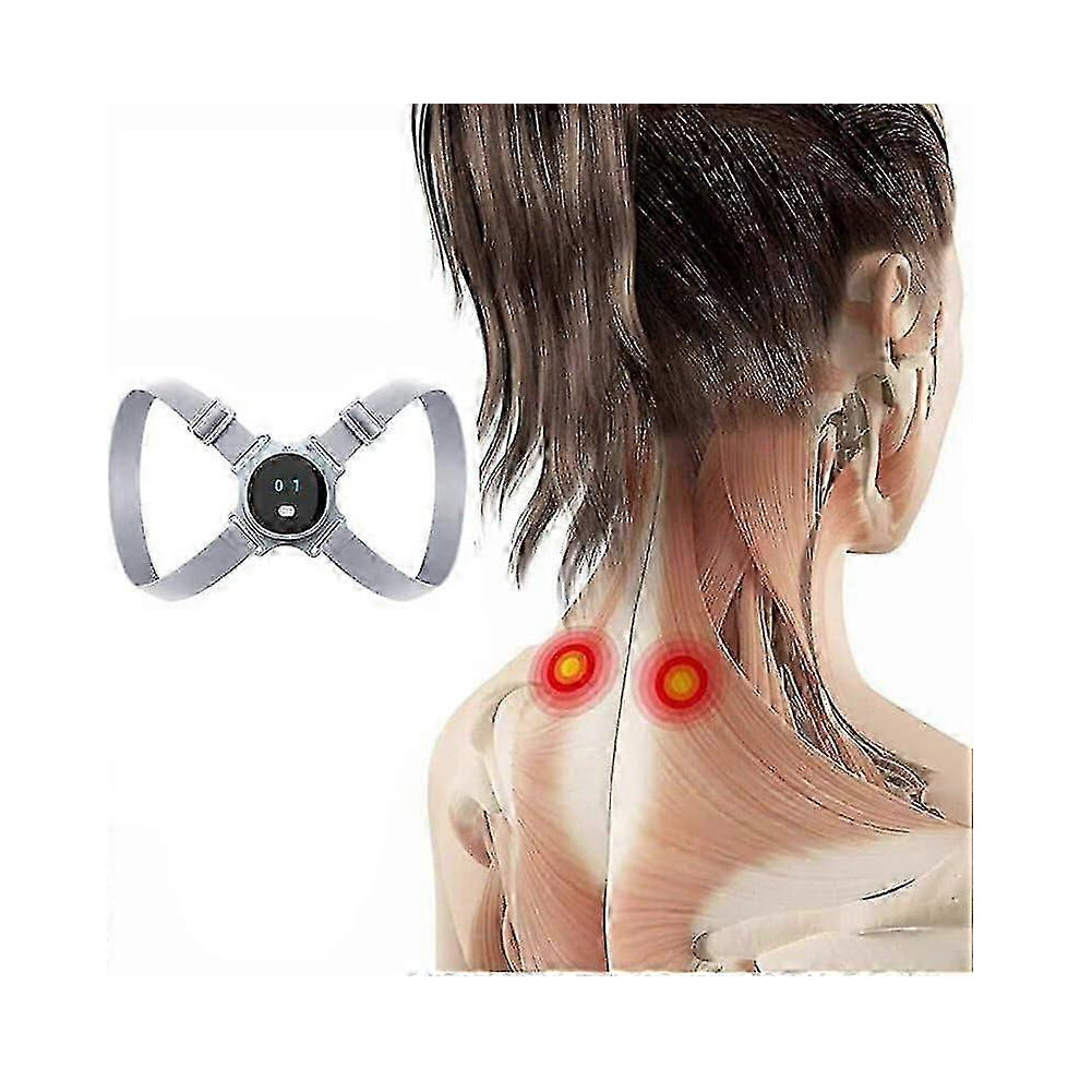 Smart Posture Corrector, Ultrasonic Far Infrared Portable Lymphatic Soothing Body Sculpting Neck Device Neck Acupoints Lymphvity Massager