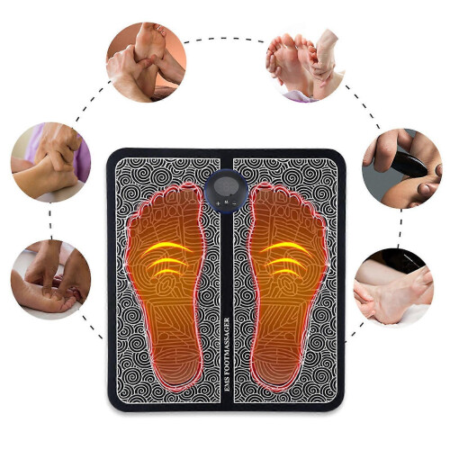 Fußmassager-Matte 6 Modi 9 Stärke USB Rechargeable Microcurrent Sohle Massagepad 2