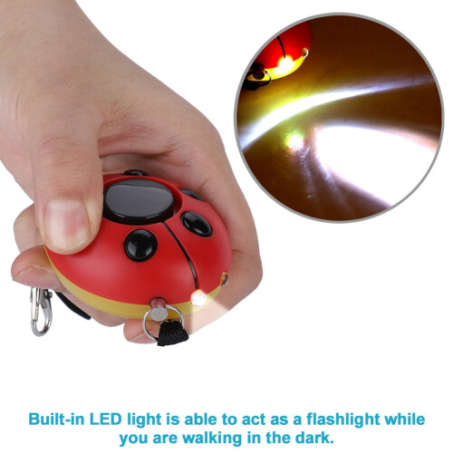 120dB Portable Personal Security Alarm with LED Light, 6V, Tiny Size 2