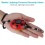 120dB Portable Personal Security Alarm with LED Light, 6V, Tiny Size 6